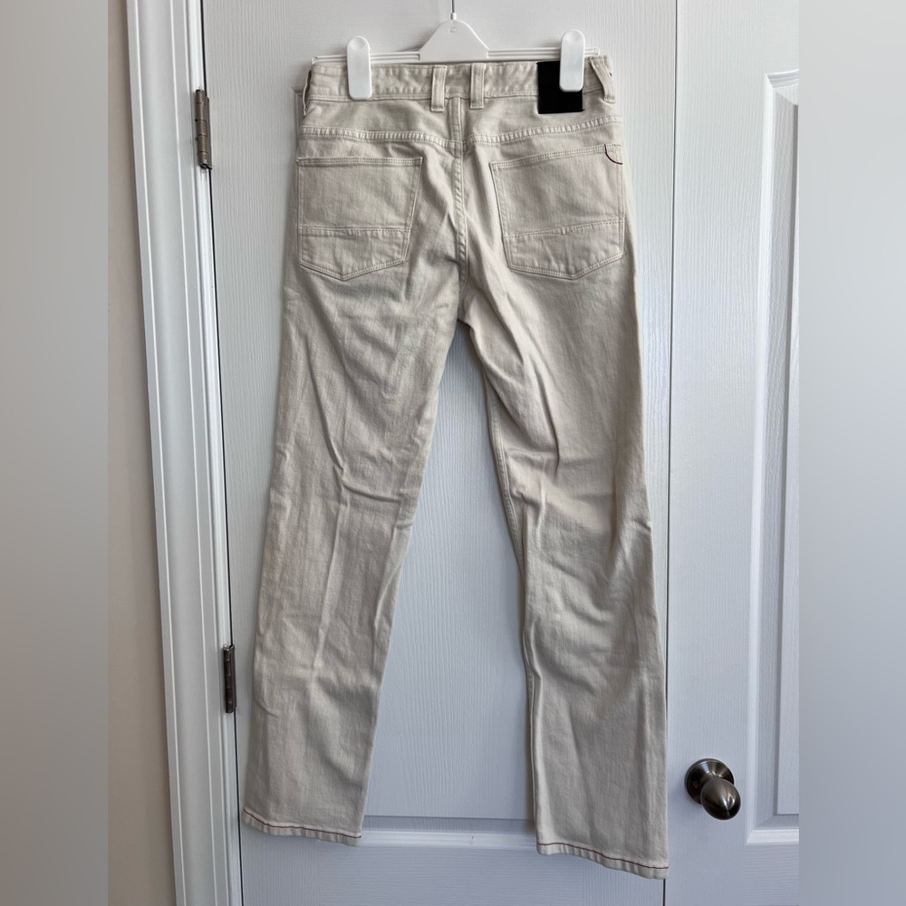 Tommy Bahama Vintage Slim Cream Colored Jeans 30x31.5 - Picture 2 of 9